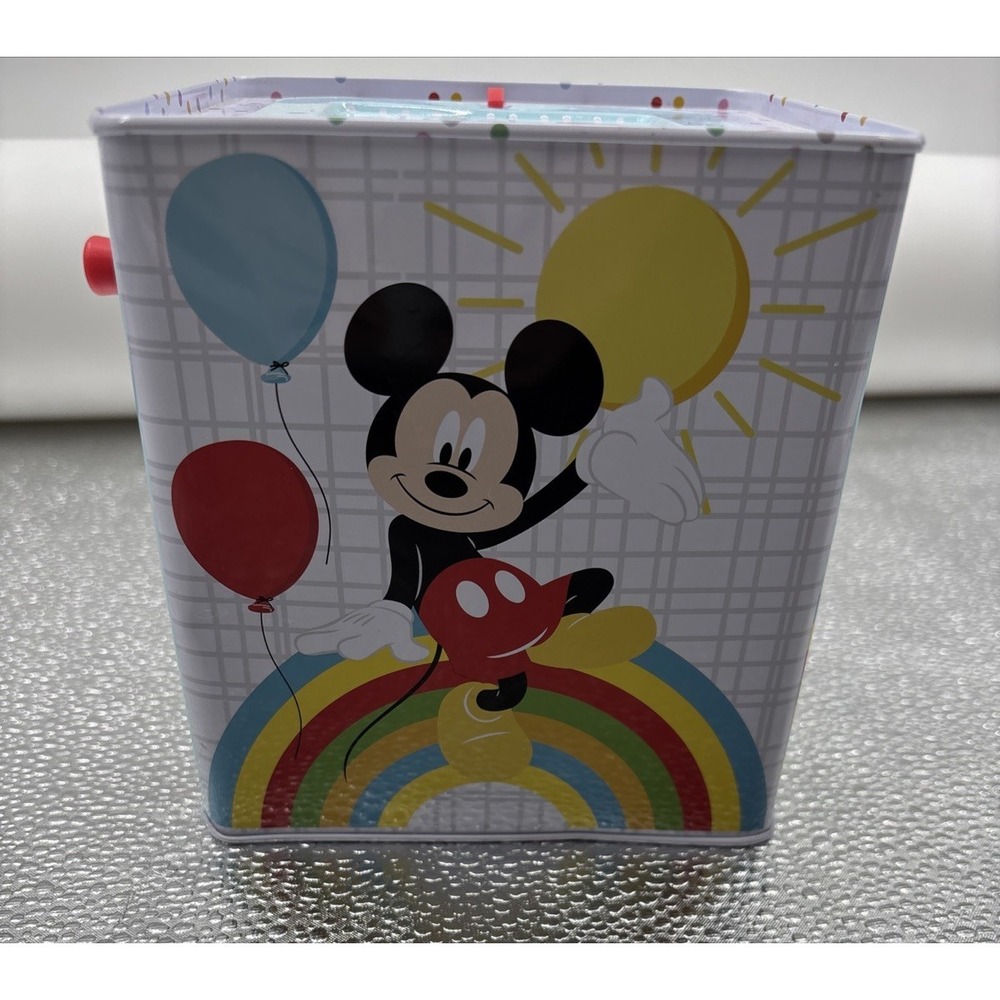 2020 Disney Baby Plush Mickey Mouse Jack in the Box Musical‎ Pop up Toy Works